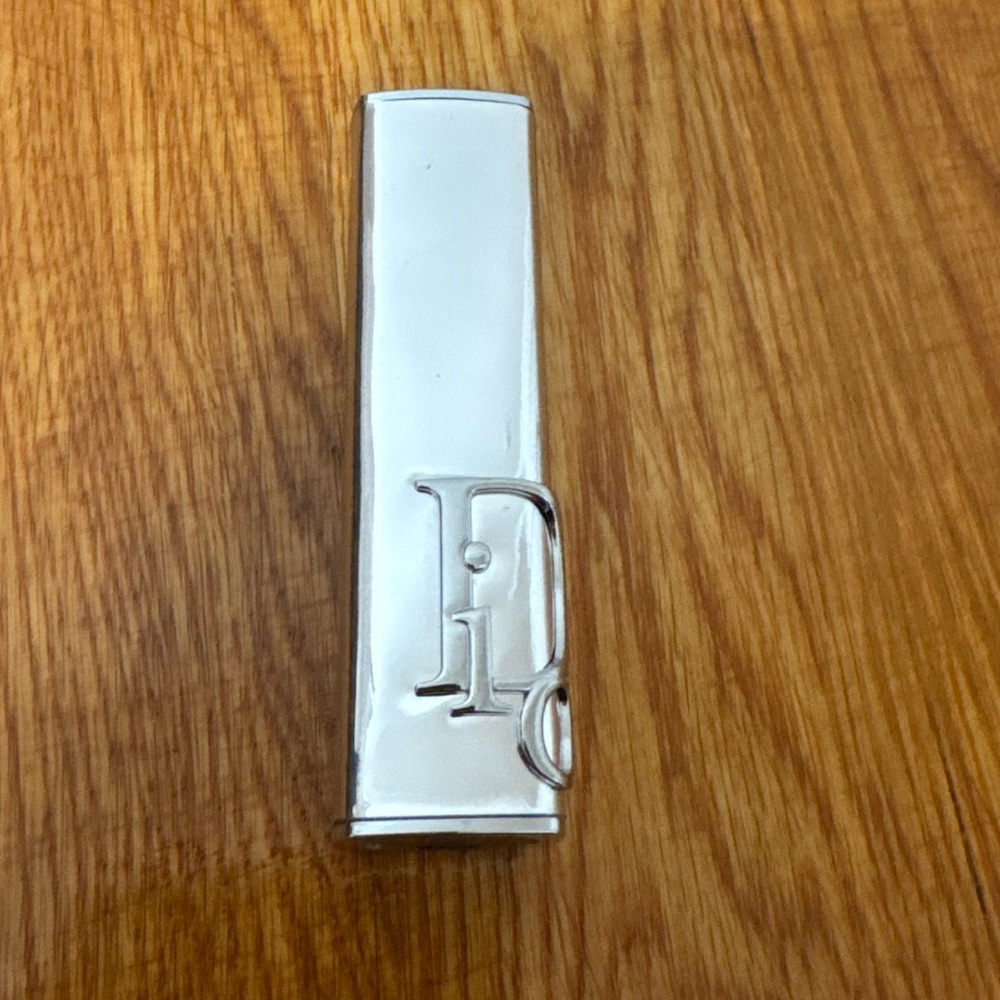 Dior Shiny Silver Lipstick Holder (case). New. Never used